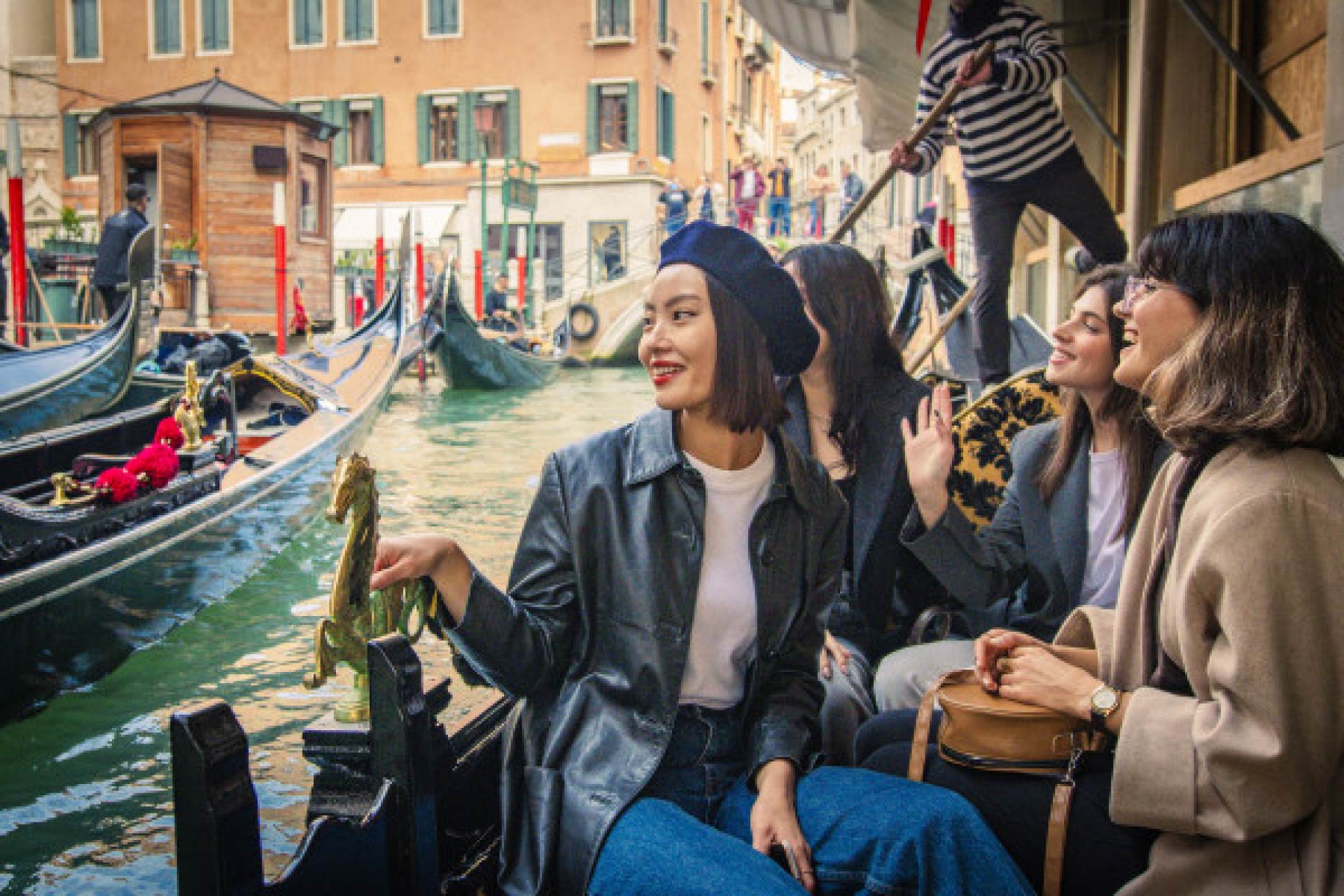 Sunset shared Gondola Ride in Venice