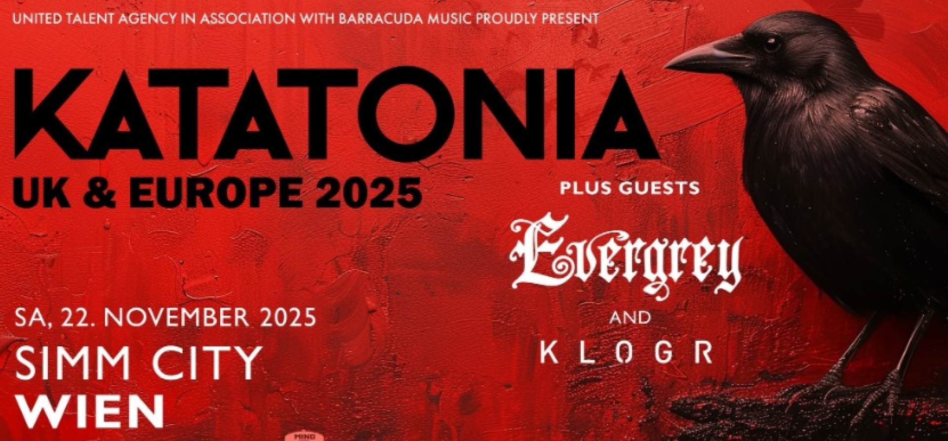 Katatonia, Uk and Europe Tour 2025