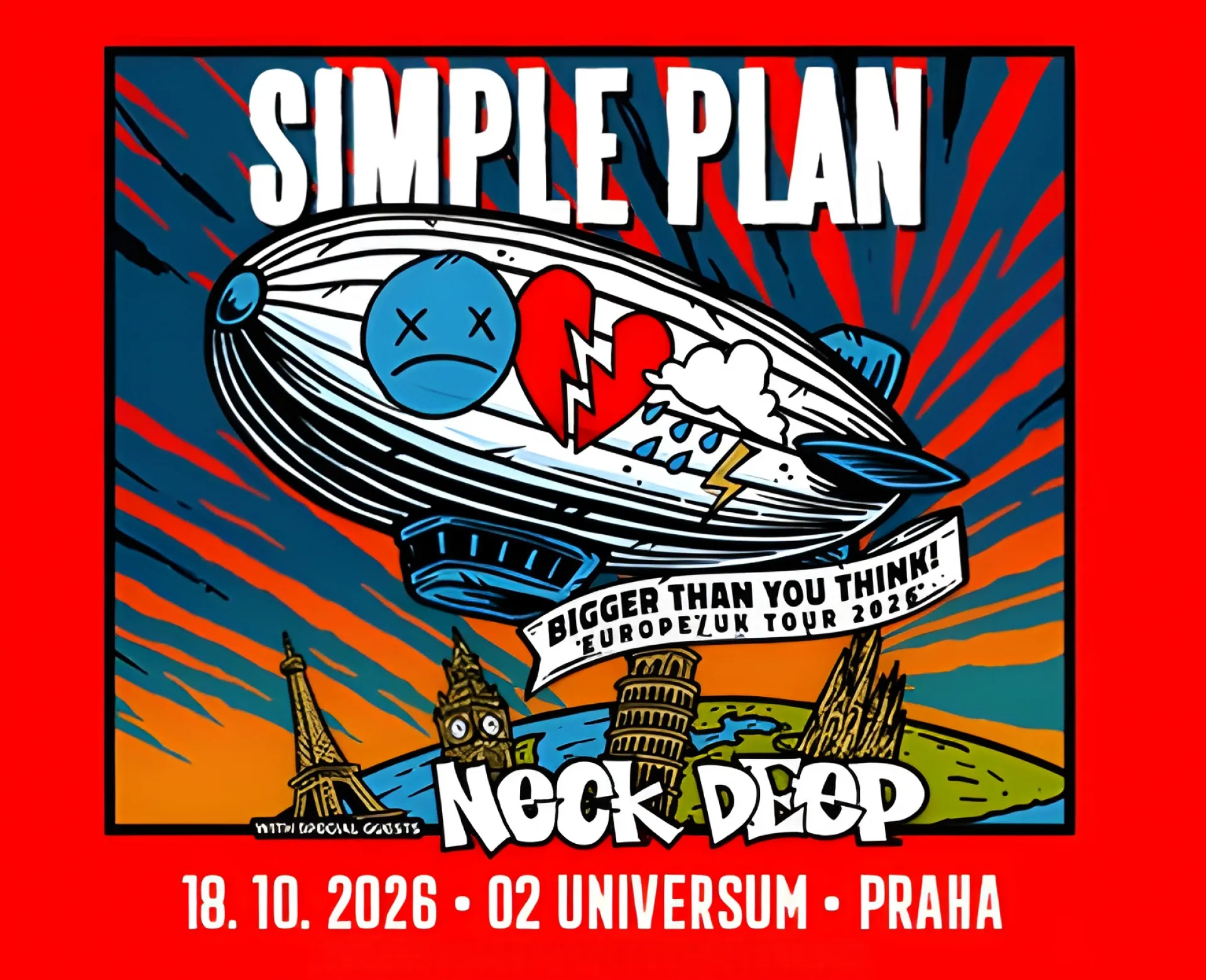 Simple Plan, Bigger Than You Think Europe Tour 2026