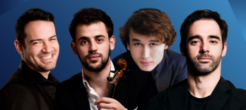 Marc Bouchkov, Daniel Lozakovich and Yamen Saadi