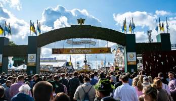 Theresienwiese Oktoberfest Monaco di Baviera