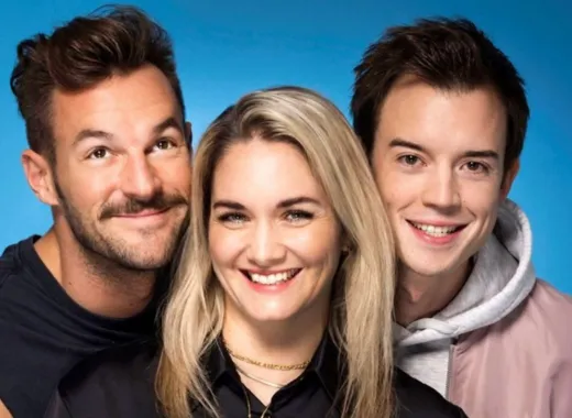 Paul Pizzera, Gabi Hiller and Philipp Hansa